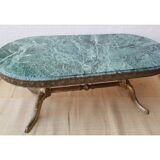 Green marble coffee table