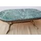 Green marble coffee table