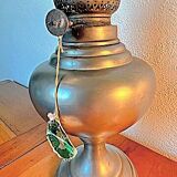 Lampe à pétrole étain Louis Houzeaux