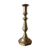 Old candle holder in gilded bronze
