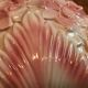 Old vintage pink and white hydrangea-shaped CLF cache pot