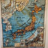 Carte scolaire no 34 japon Yamasaki et jean brunhes