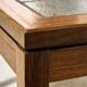 Coffee table in rosewood and ceramic by Lisbeth Sallingboe