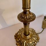 Ancient lamp on foot
