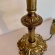 Ancient lamp on foot