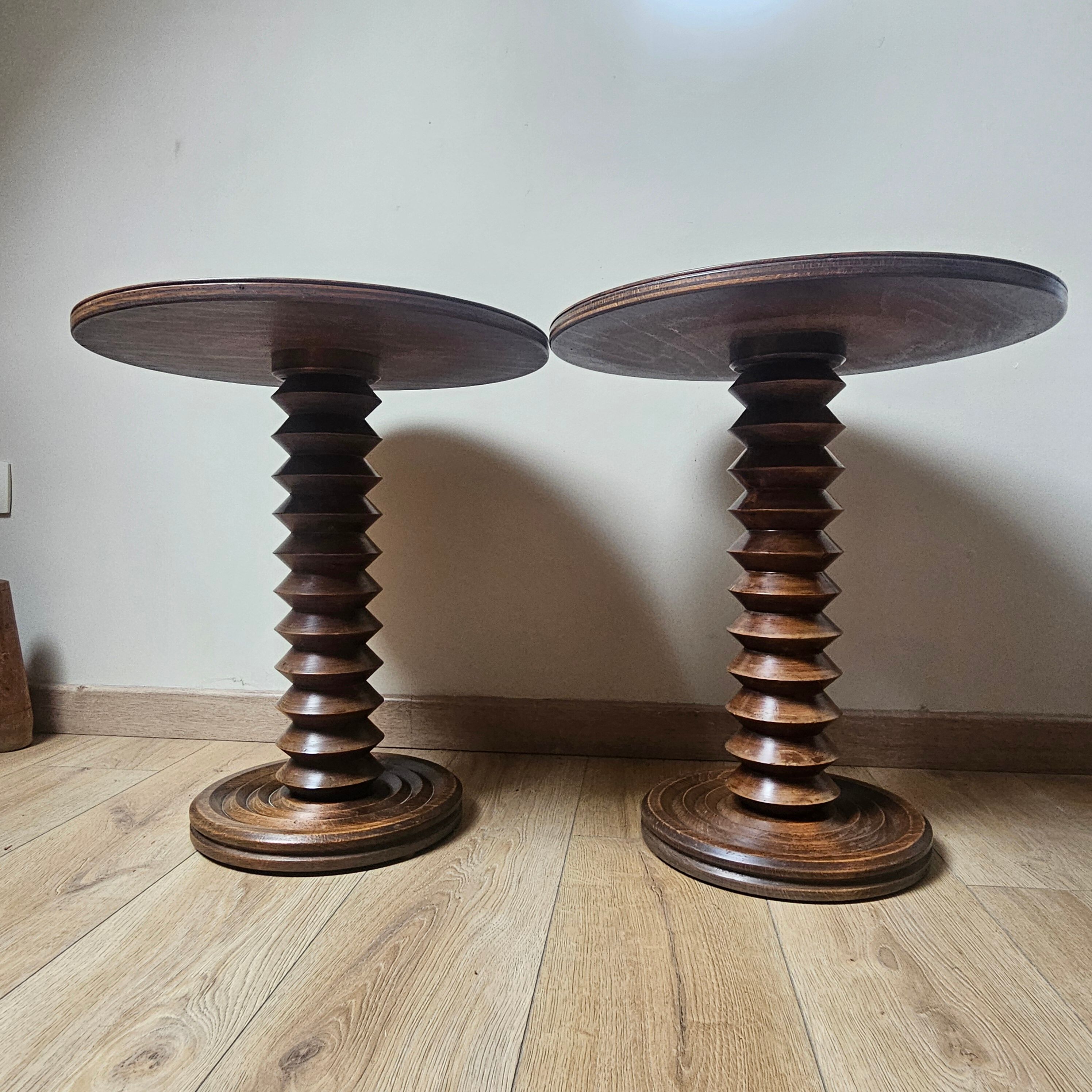 Side table, guéridon Charles Dudouyt, 1940s-1950s