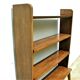 Compass foot library shelf