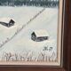 Swedish Oil on Canvas “Houses in the snow” by Nik 79 Vintage & Framed 35x30cm