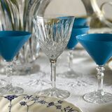 6 verres à cocktails en cristal