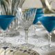 6 crystal cocktail glasses