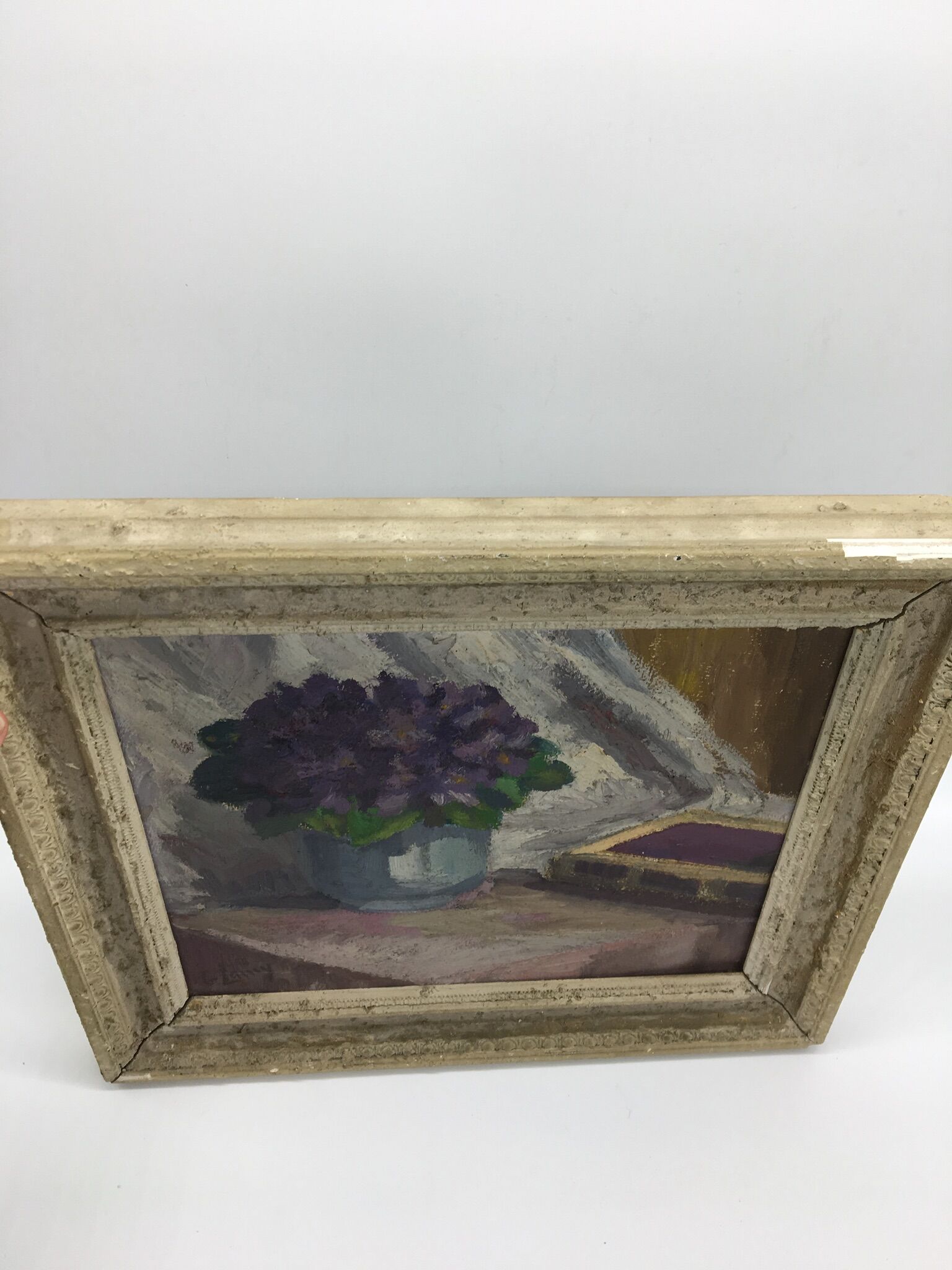Nature morte aux bouquet de fleurs et livre