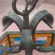 Brutalisti Murano Pendant Chandelier / Italy, 1970s