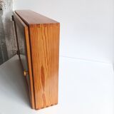 Armoire murale miroir pin massif 80s