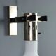 Vintage wall light in lacquered metal and glass, Italy, 1960s.