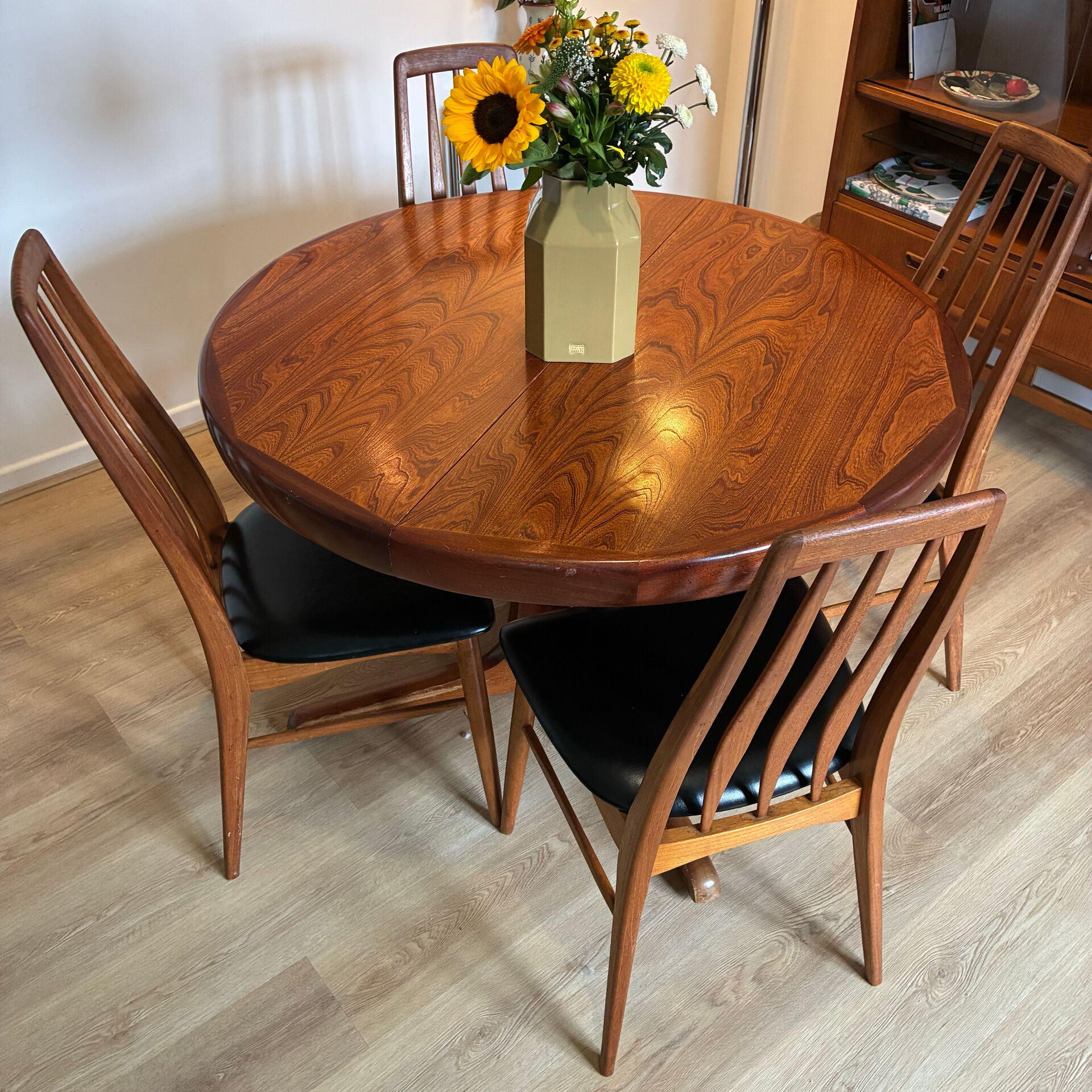 5 Niels Koefoed teak chairs stamped – Denmark – Scandinavian design