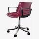 Vintage designer office armchair by Osvaldo Borsani for Tecno, Modus model