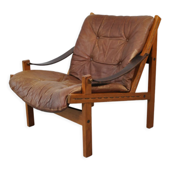Safari armchair by Torbjörn Afdal for Bruksbo Norwegen 1960.