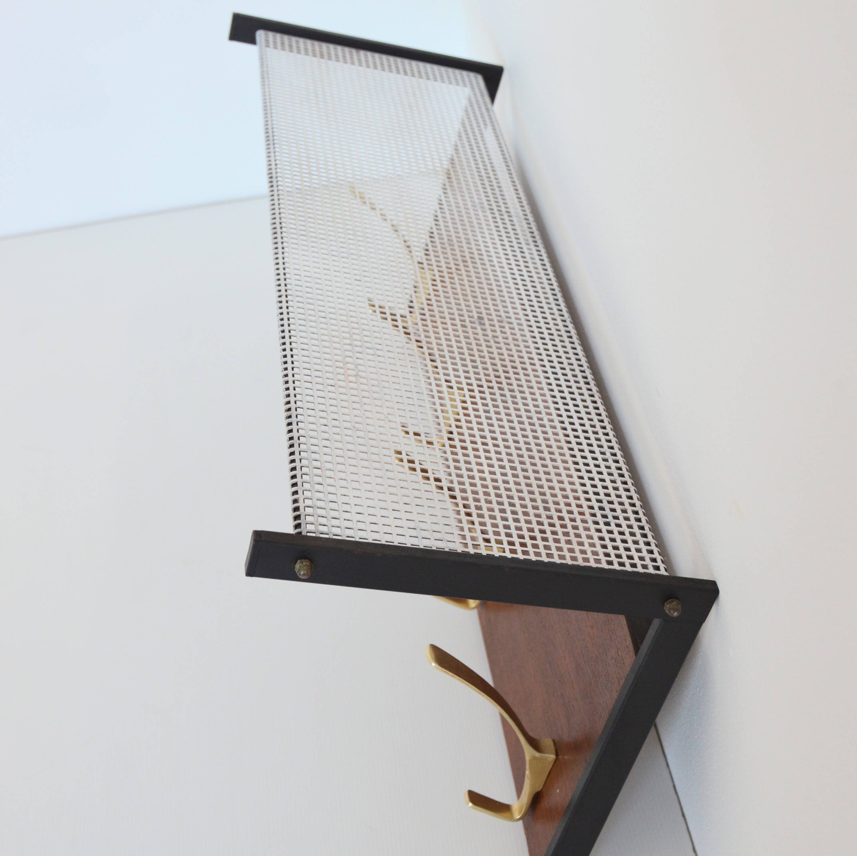 Vintage 1950s coat rack / hat rack