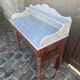 Toilet table in pitchpin and marble