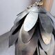 Brutalist suspension Jansen metal welded flower