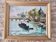 Oil Painting on Canvas Paris on the Seine - signed Raphael Pricert 1903 -