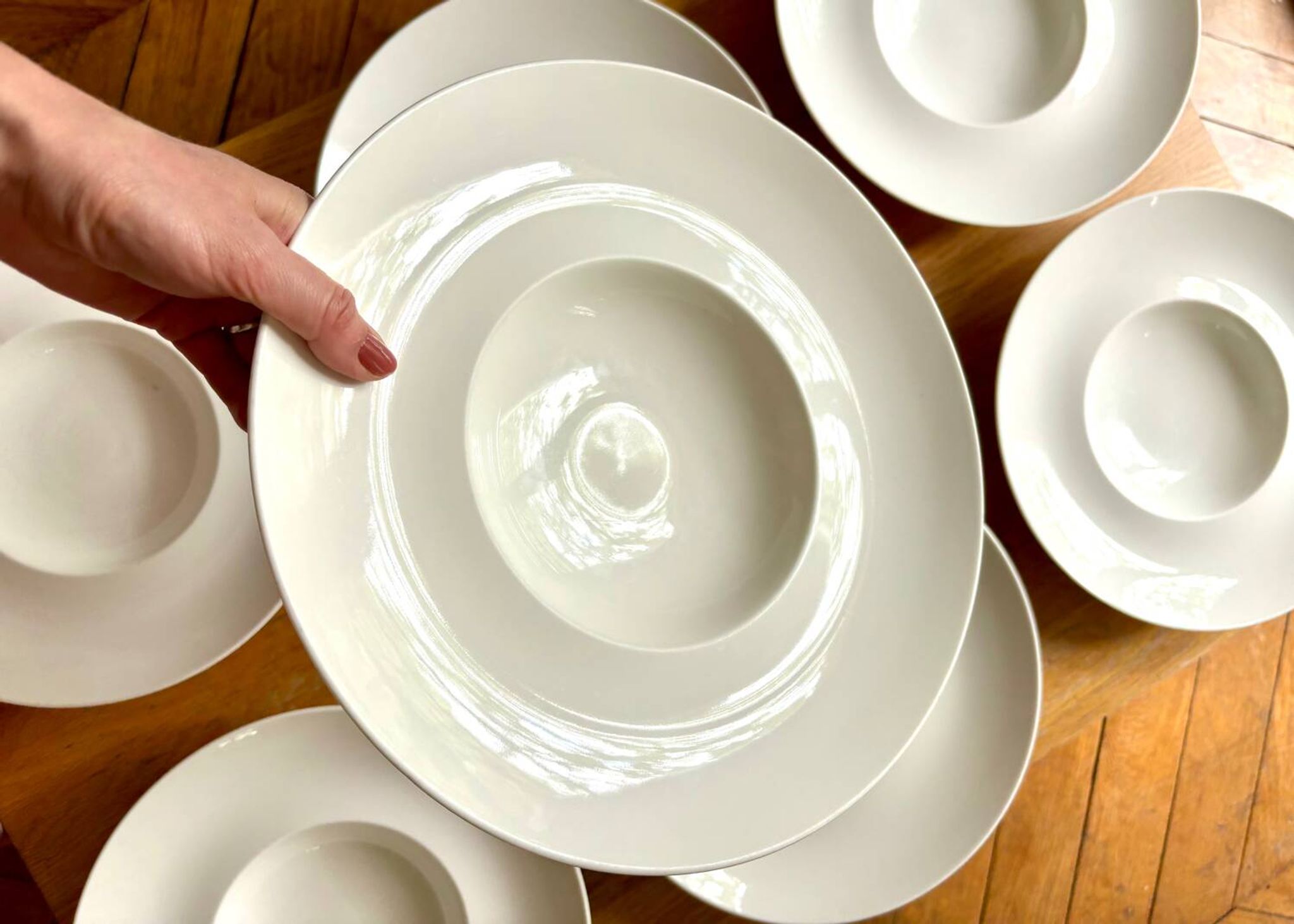 Villeroy and Bosh serving soup plates