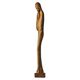 Sculpture of a woman and child in hand-carved wood, mid-20th century.