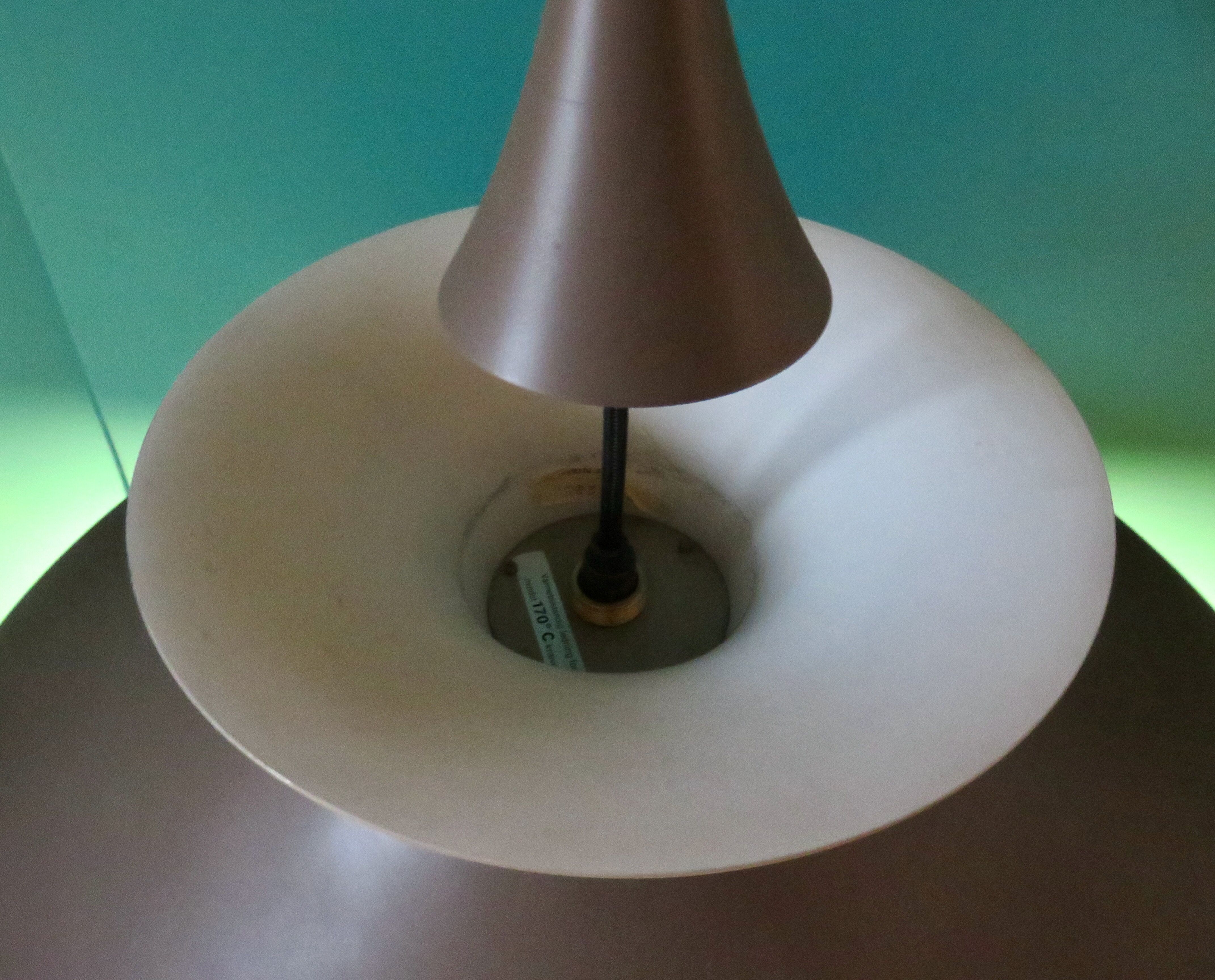 Tricolor pendant light "Radius" Fog & Morup, Denmark 1975