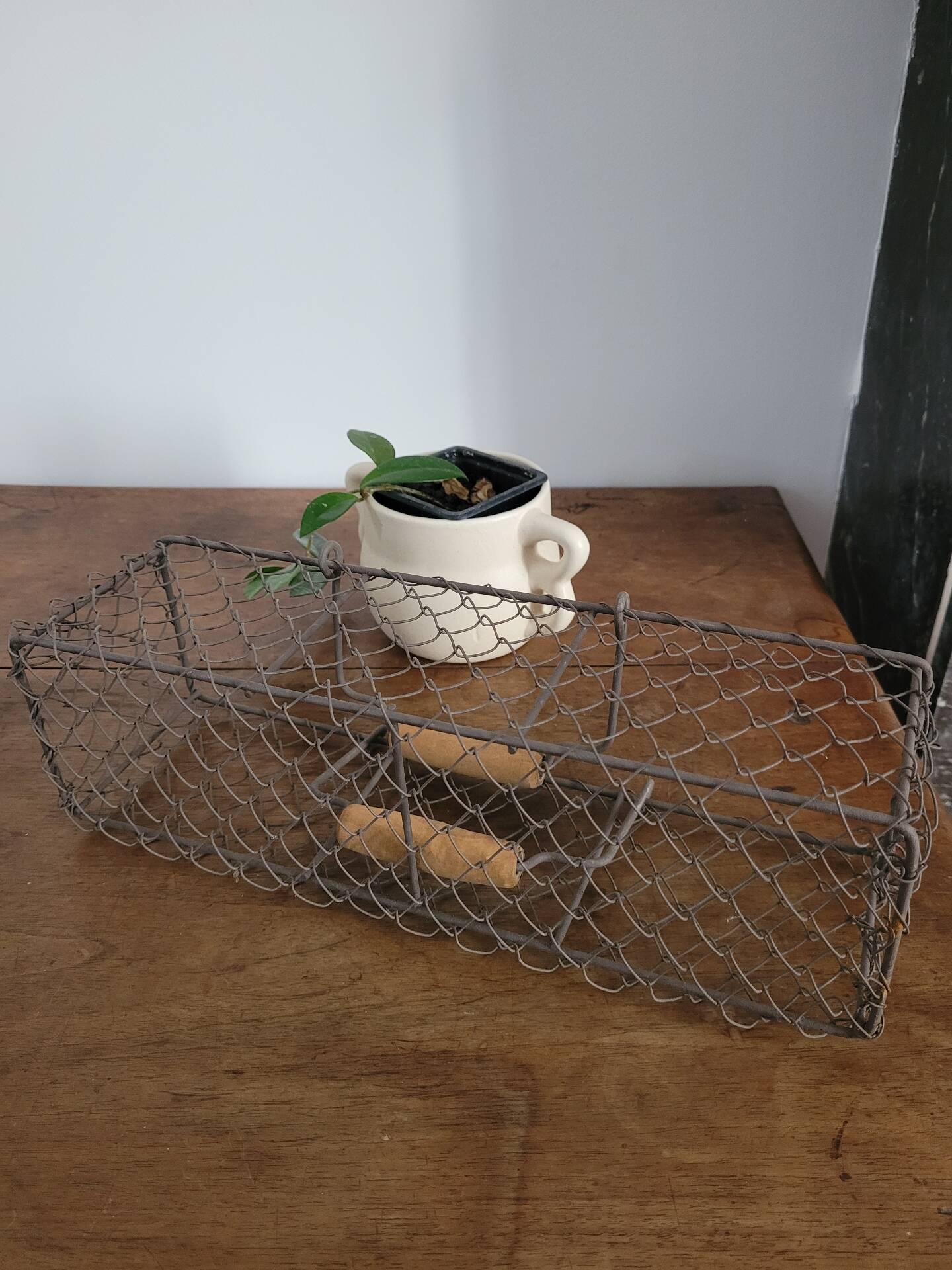 Wire mesh basket