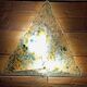 Triangular Murano light fixture (ceiling light or wall light) 1970s Height 48 cm