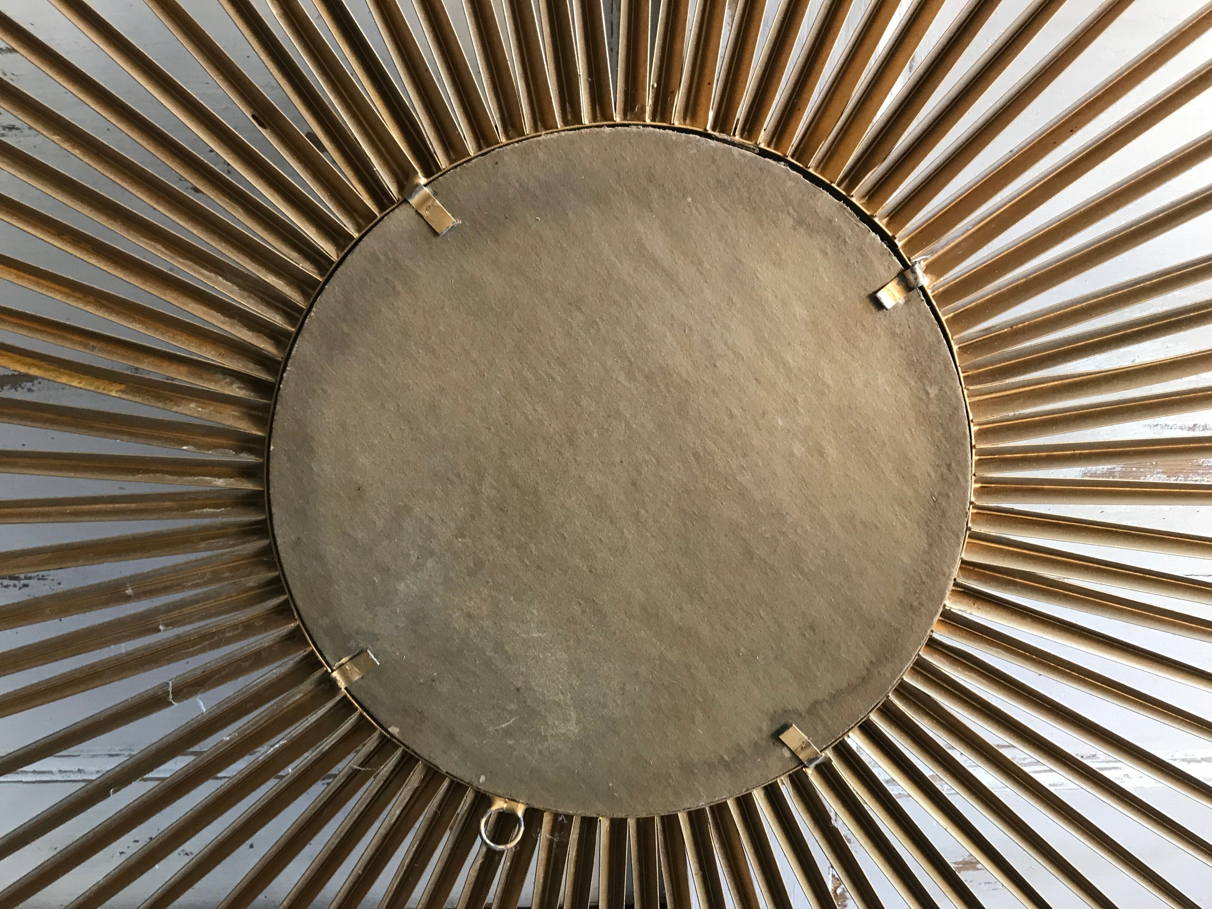 XXL mirror sun witch Chaty Vallauris 85 cm vintage deco design