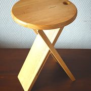 Folding wooden stool 1980