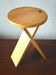 Tabouret pliant en bois 1980