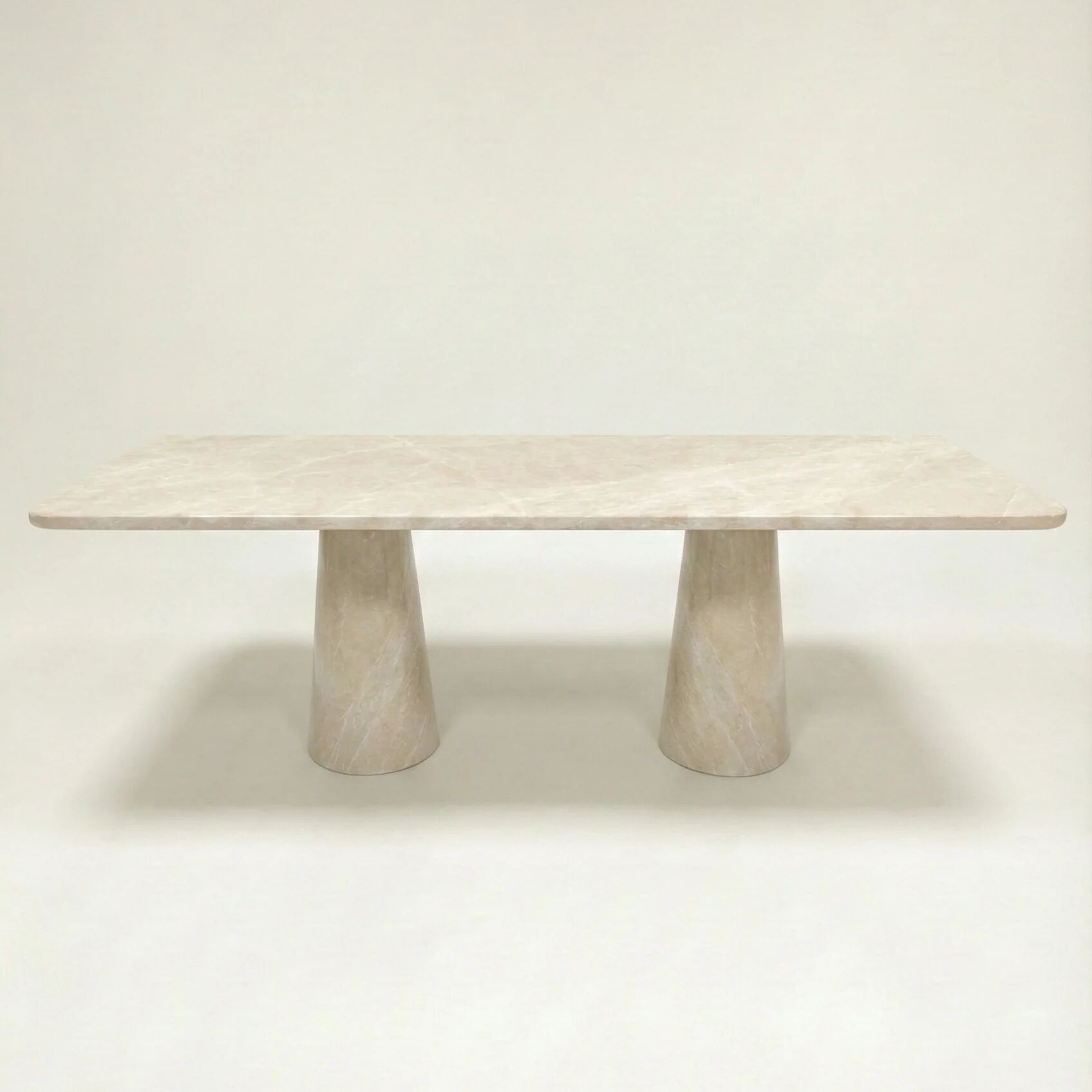 Angelo Travertine rectangle dining table