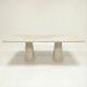 Angelo Travertine rectangle dining table