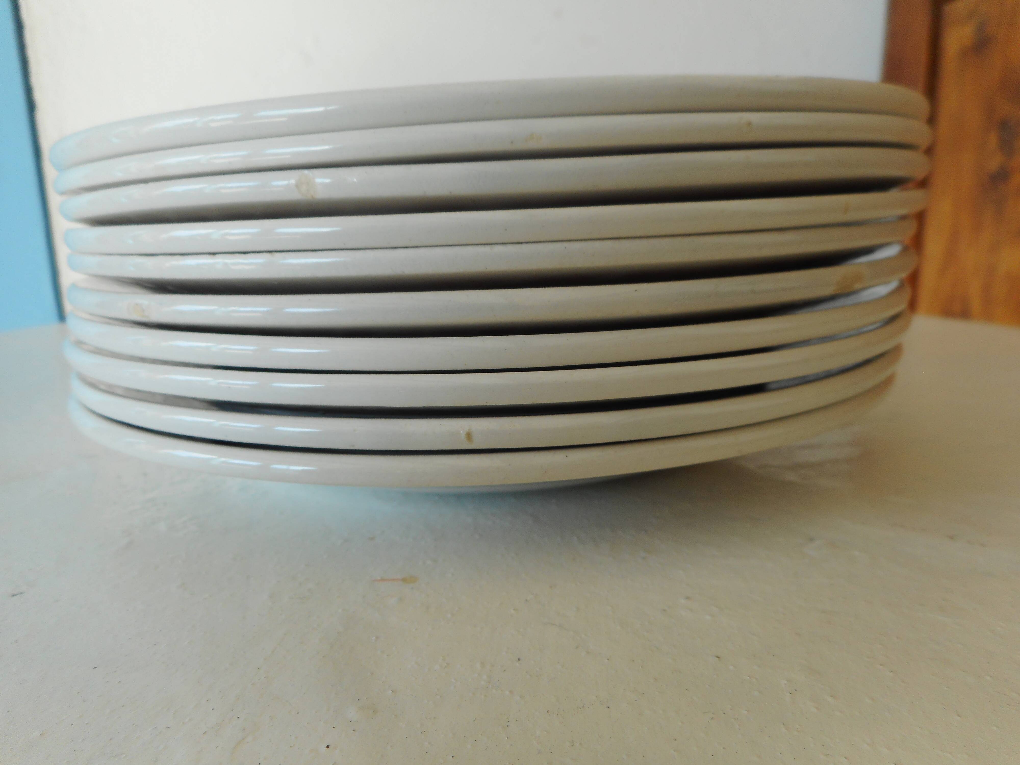 Set of 10 dessert plates