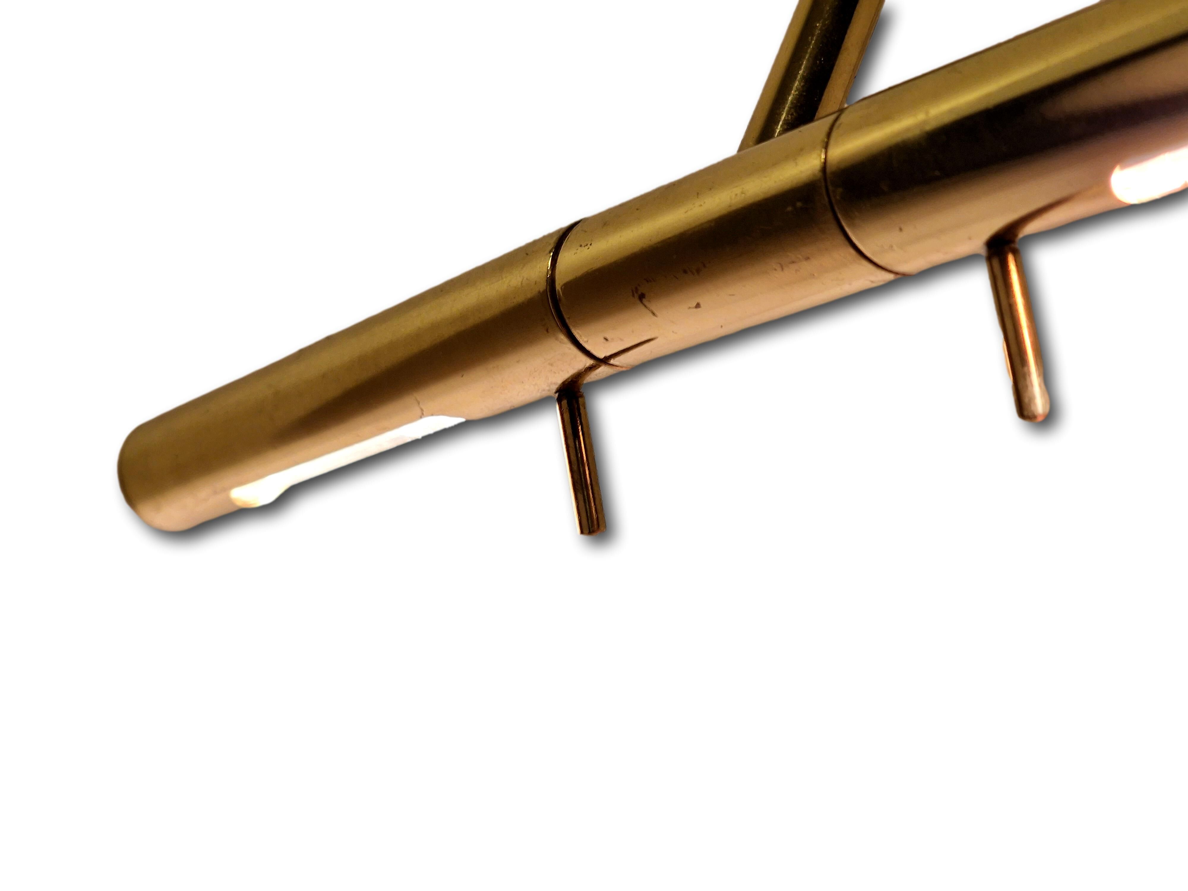 Adjustable brass bedside lamps, Italy, 1980s