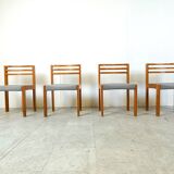 Set of 4 pine wood SG 1200 dining chairs by Cees Braakman, 1970s