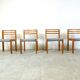 Ensemble de 4 chaises à repas SG 1200 en pin par Cees Braakman, 1970