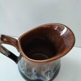 Real stoneware pitcher with grand feu St Flour flames