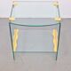 Vintage Regency Brass and Glass Side Table, 1970s