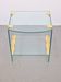 Vintage Regency Brass and Glass Side Table, 1970s