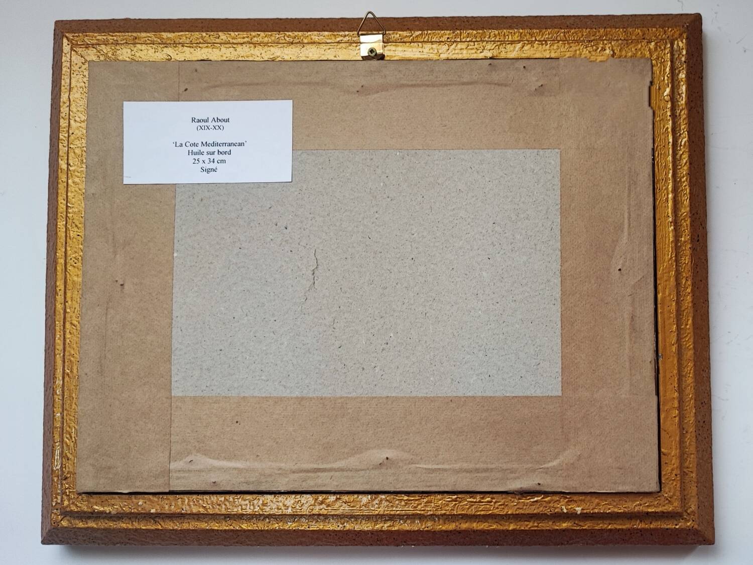 Oil painting by Raoul About