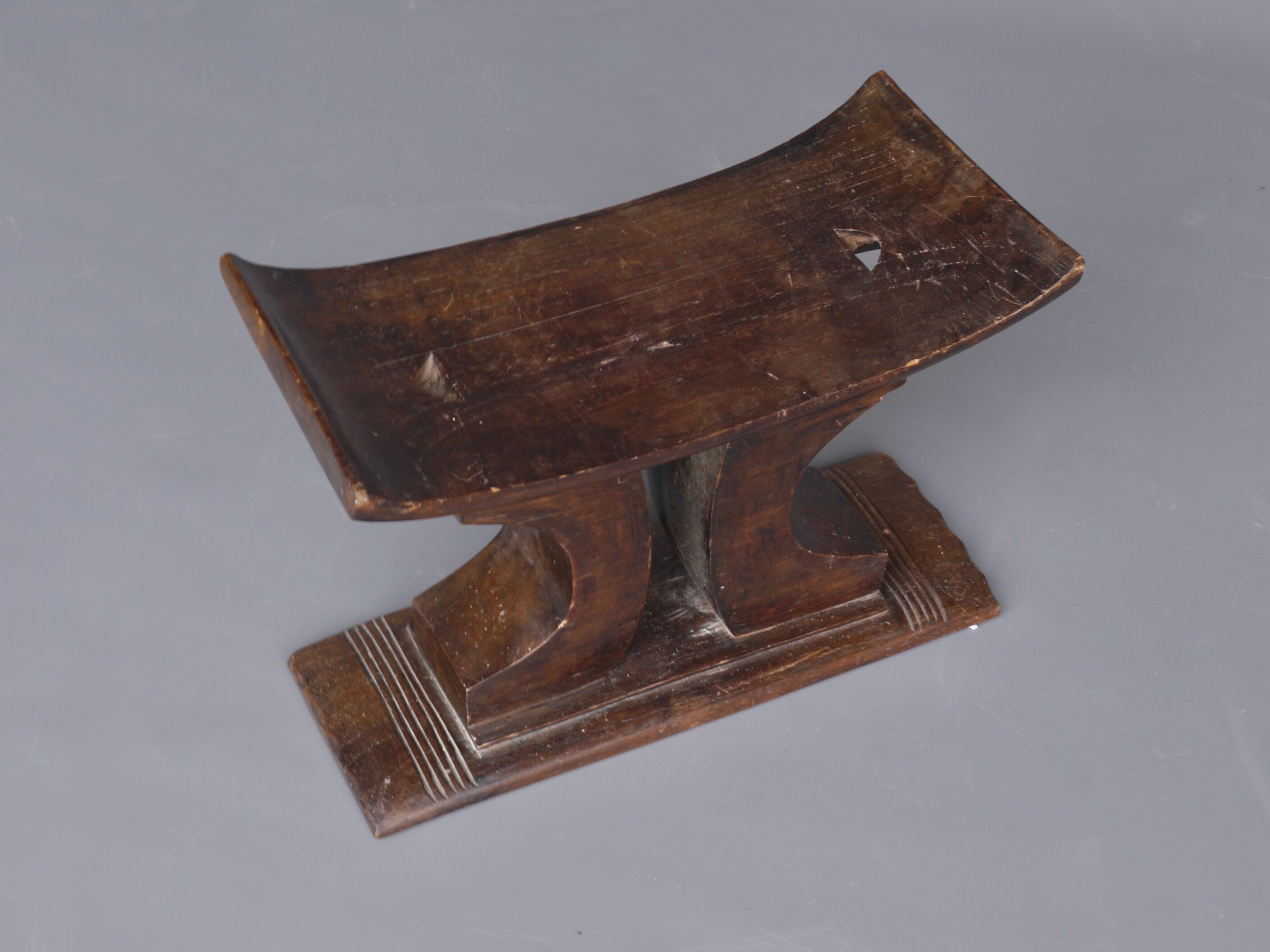 Antique african wooden ashanti stool