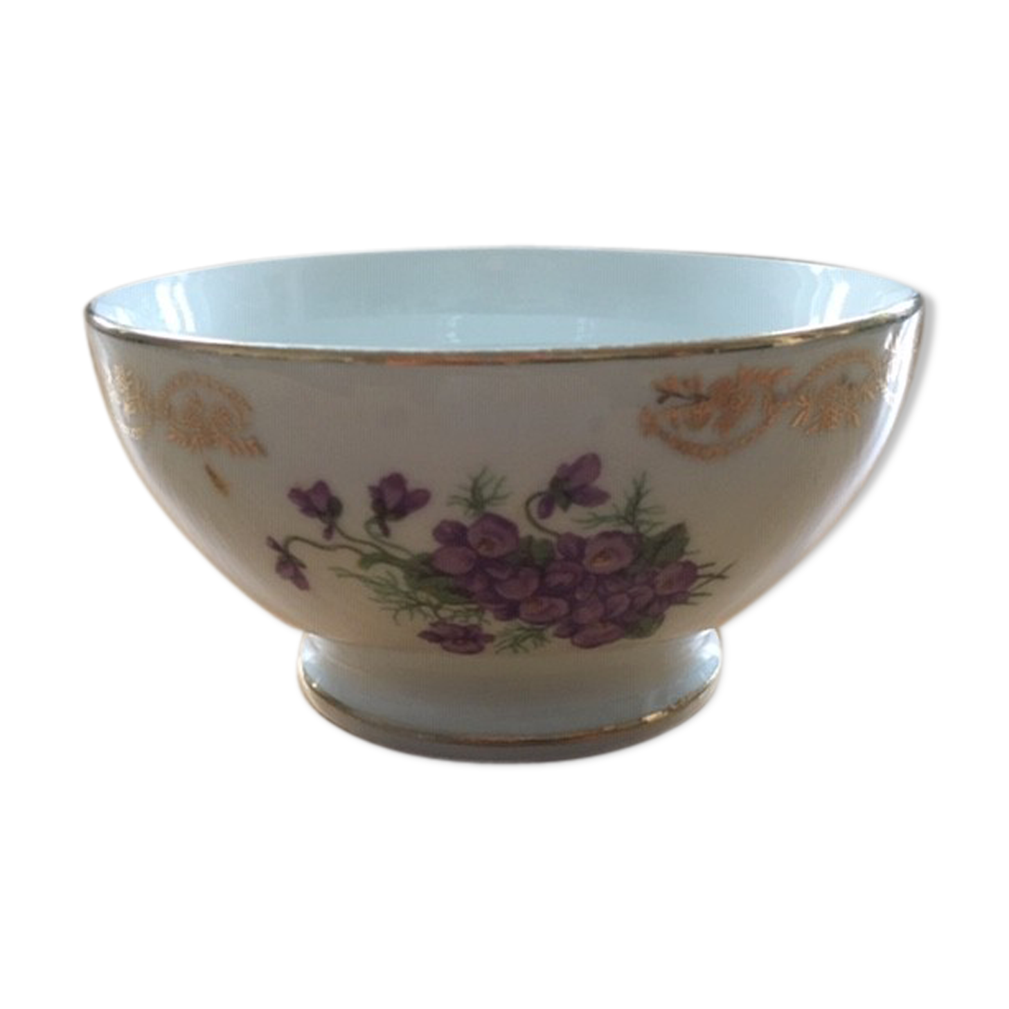 Purple retro décor bowl