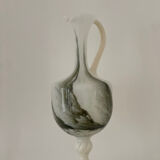 Vase pichet florentin en verre murano et opalin, 1955