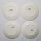 Lot de 4 assiettes plates de la faïencerie de Sarreguemines modèle Royat