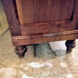 Small-checked walnut bookcase