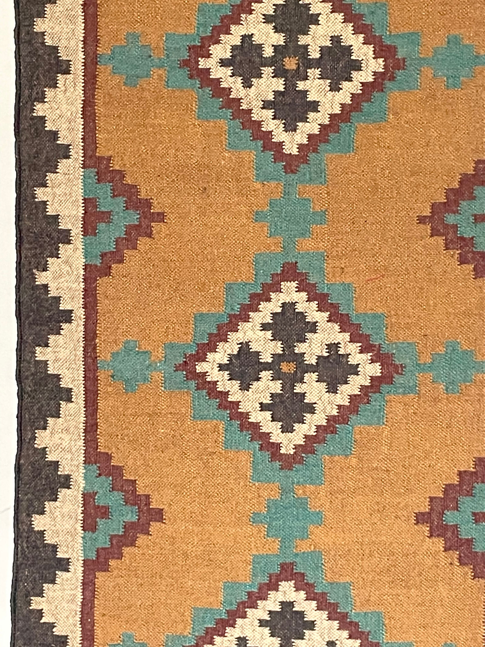 3 x 6, handmade jute-wool kilim rug, kilim carpet, 90x180cm