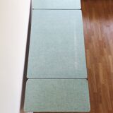Table & chaises formica bleu
